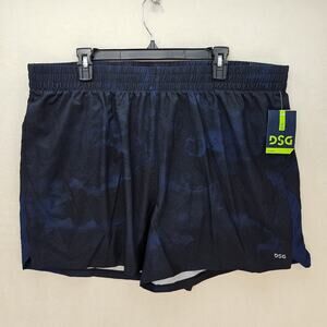 VRST MEN'S XXL NAVY ODYSSEY 5 INCH INSEAM RUNNING SHORTS NWT